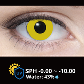 InnoVision Cosplay Halloween Contact Lenses Solid Yellow